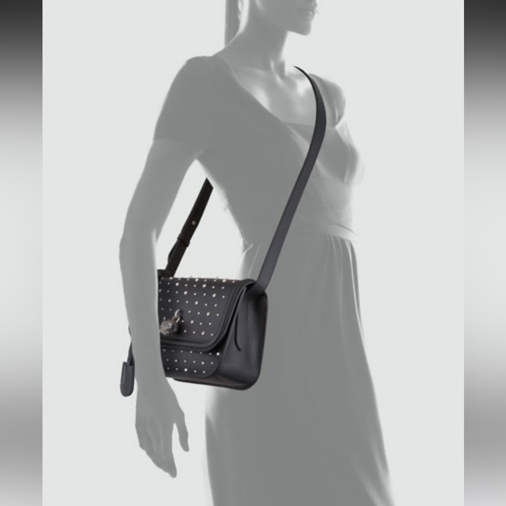 Alexander McQueen Black Studded Padlock Bag - Picture 3 of 16